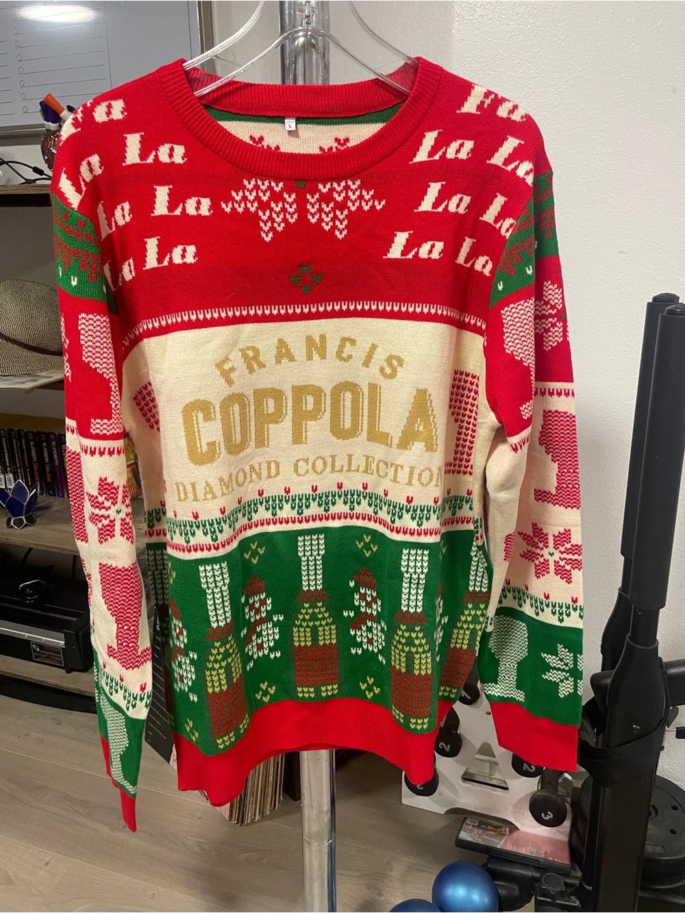 Francis Coppola Diamond Collection ugly Christmas Sweater
